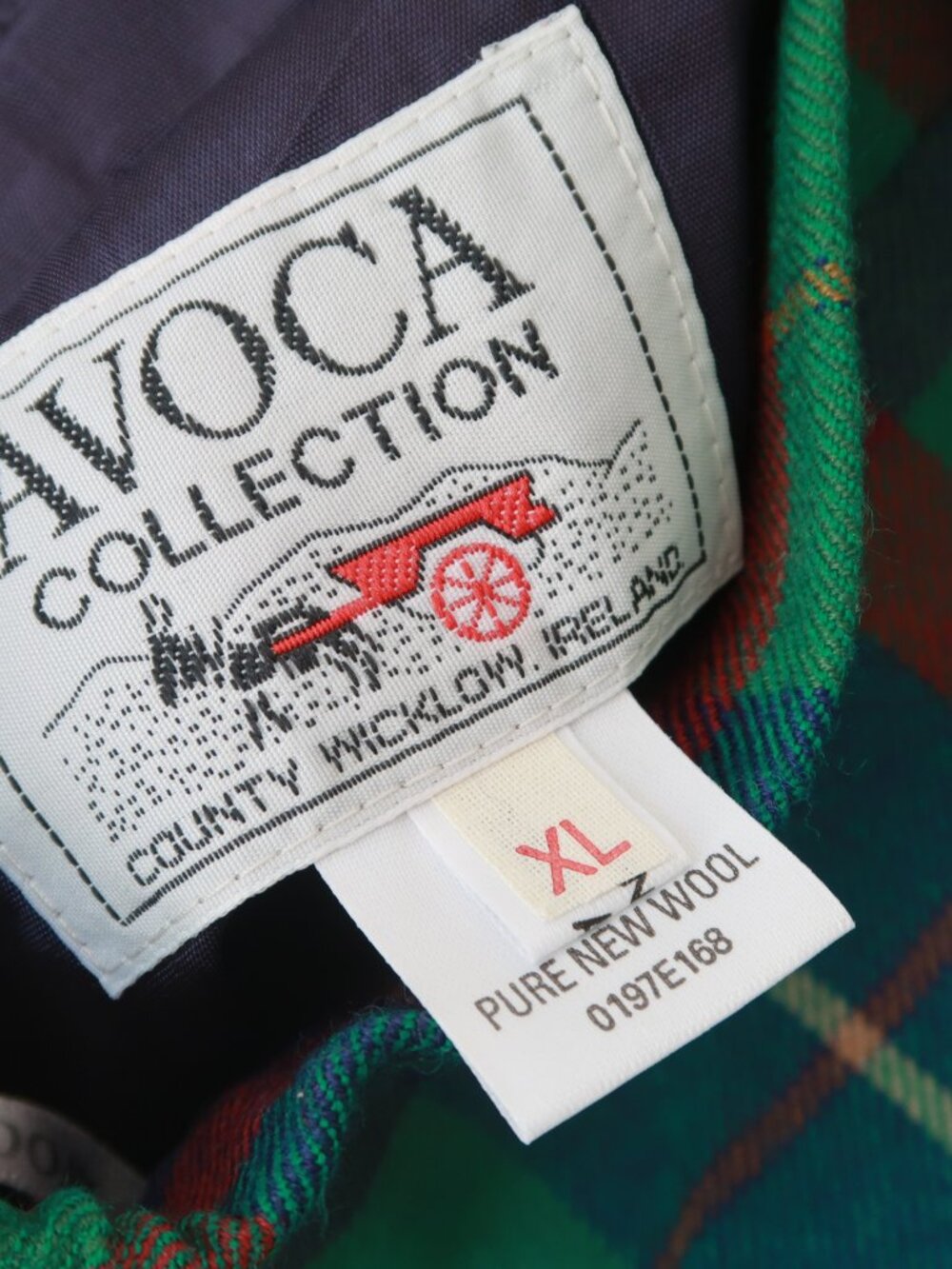 NWT Avoca Irish Pleated 100% Wool Plaid Maxi Skirt | XL - Picture 7 of 7